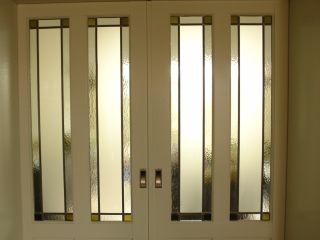 Modern glas in lood in binnendeuren